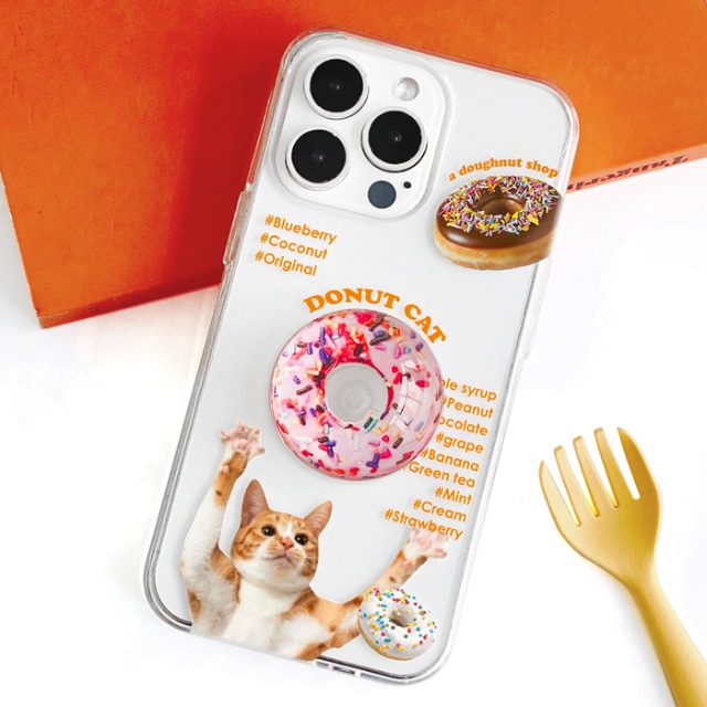 [반구톡+젤리 도넛냥] 휴대폰케이스 에어팟케이스