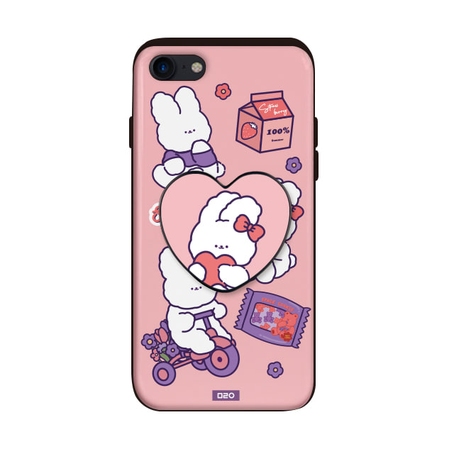 [터프+♥톡]딸기토끼 휴대폰케이스 에어팟케이스