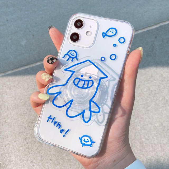 [젤리+투명톡]오징오징 휴대폰케이스 에어팟케이스