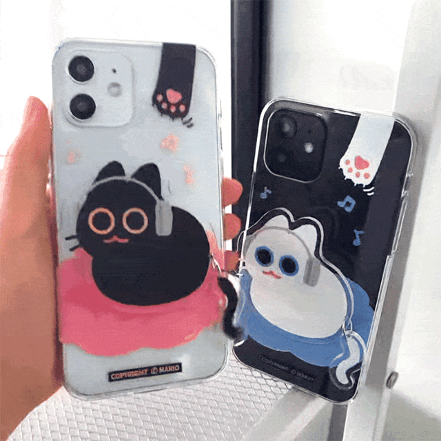 [달랑톡+젤리 고양이꼬리] 휴대폰케이스 에어팟케이스