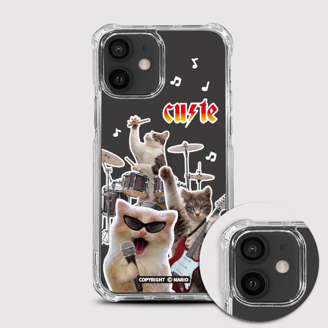 [범퍼젤리 고양이밴드] 휴대폰케이스 에어팟케이스